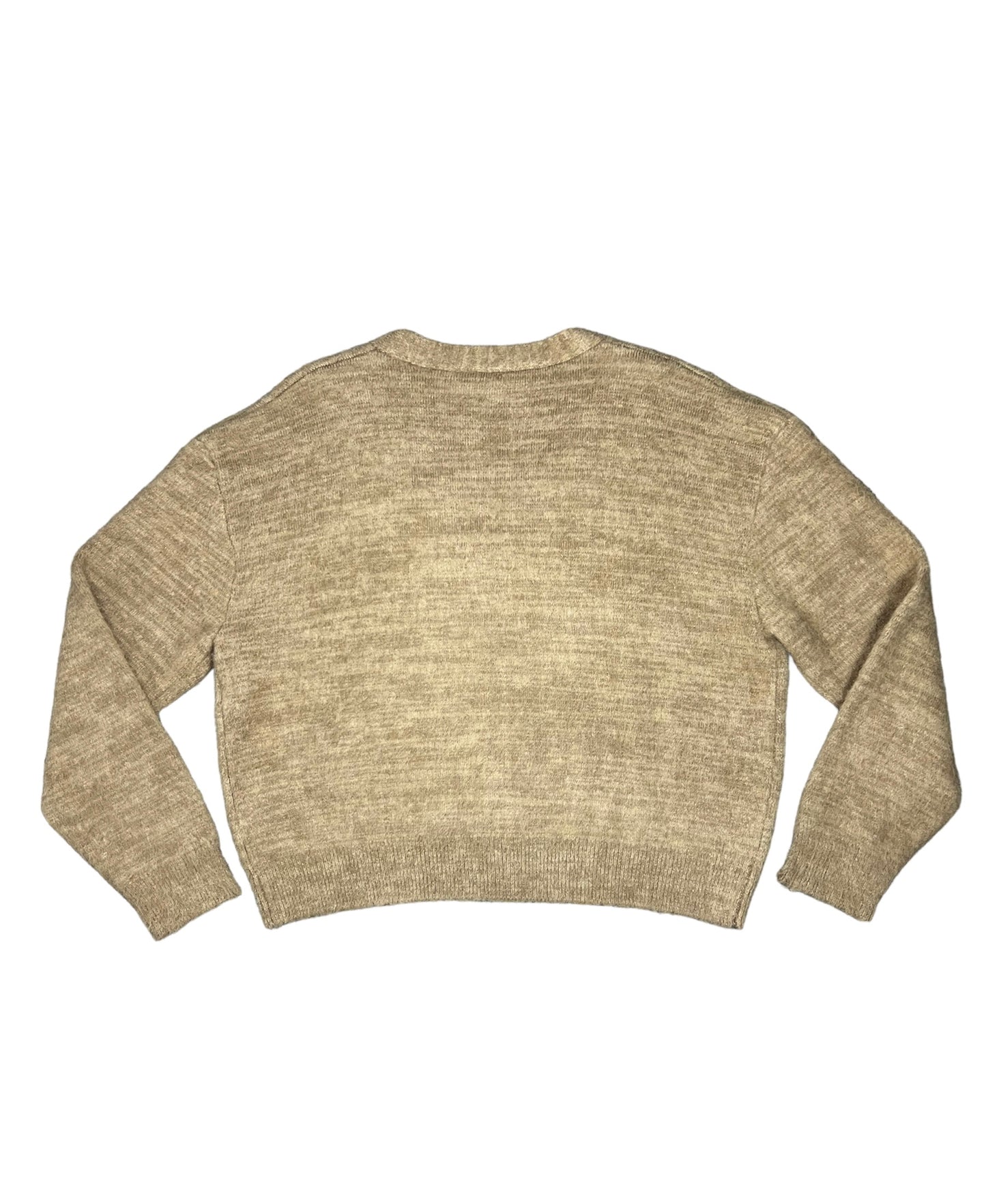 CAMEL BROWN MOHAIR CARDIGAN