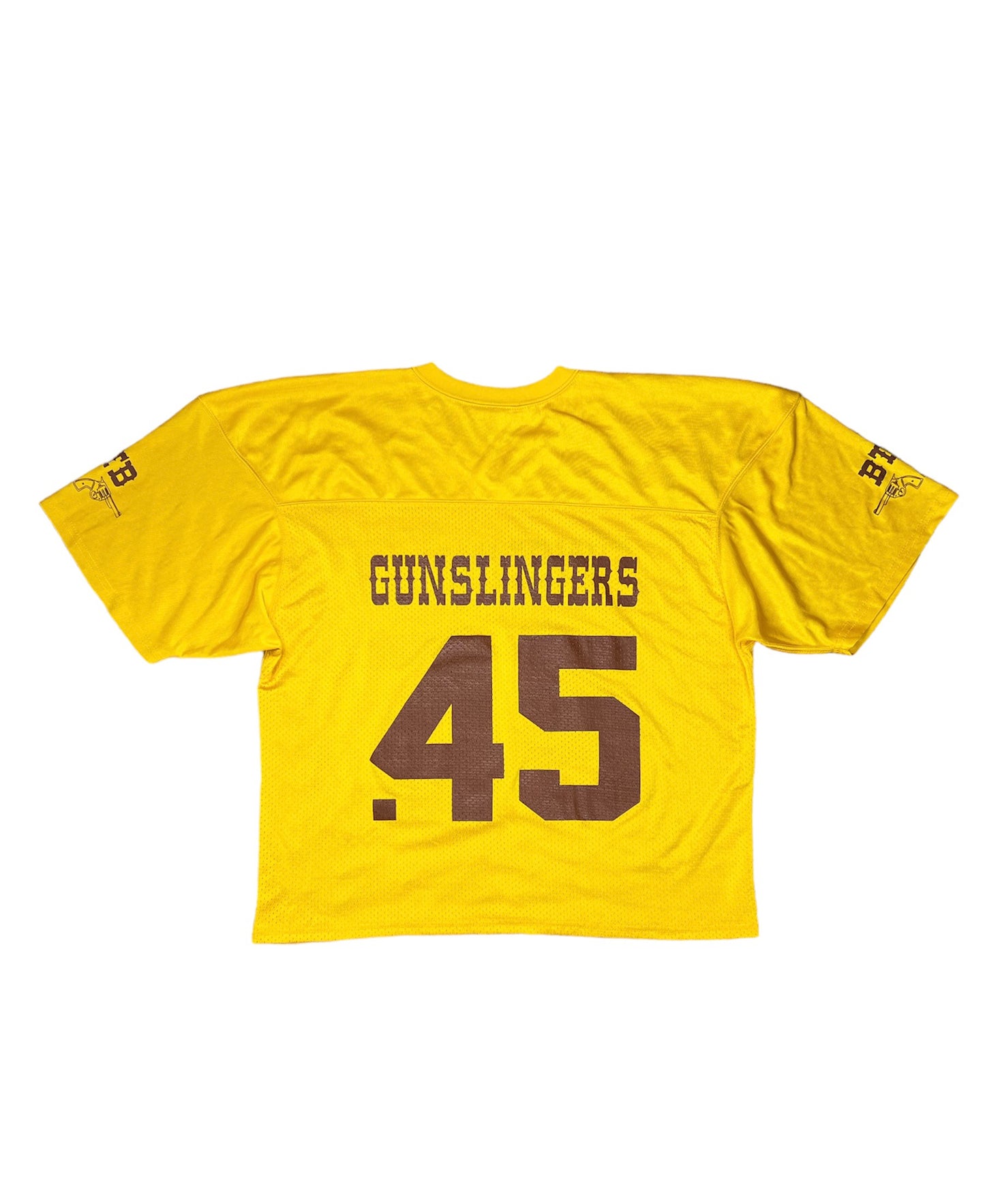 YELLOW .45 GUNSLINGERS FOOTBALL JERSEY