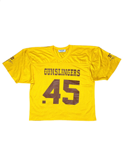 YELLOW .45 GUNSLINGERS FOOTBALL JERSEY