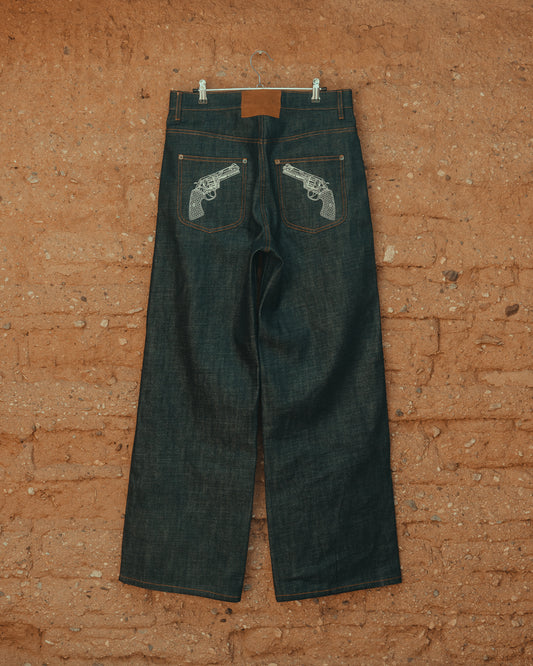 PISTOLERO INDIGO DENIM JEANS